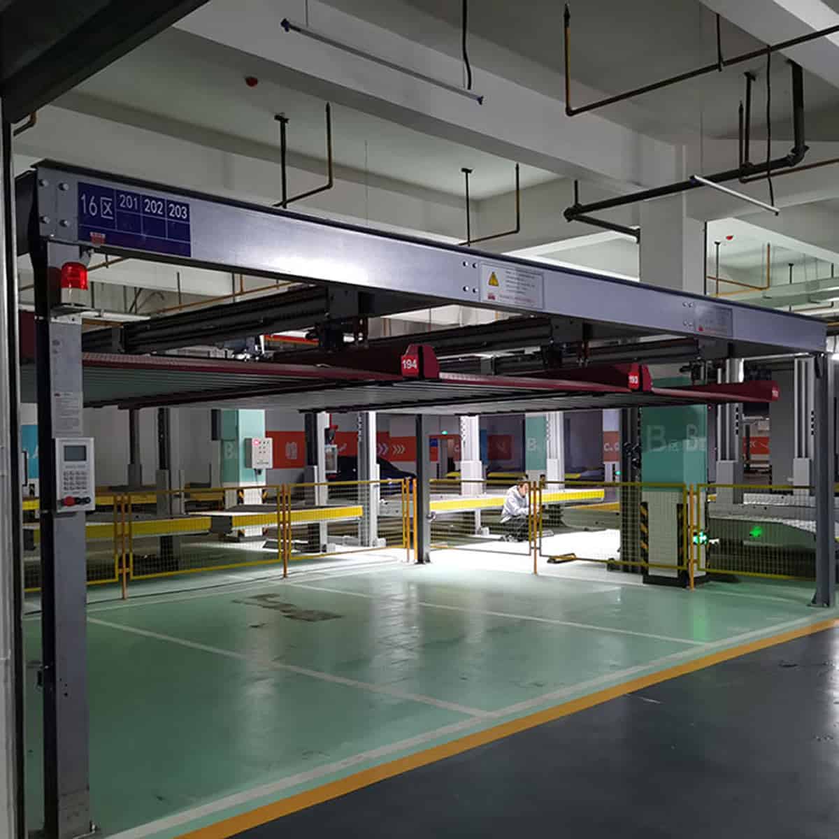4柱機械停車庫過規劃